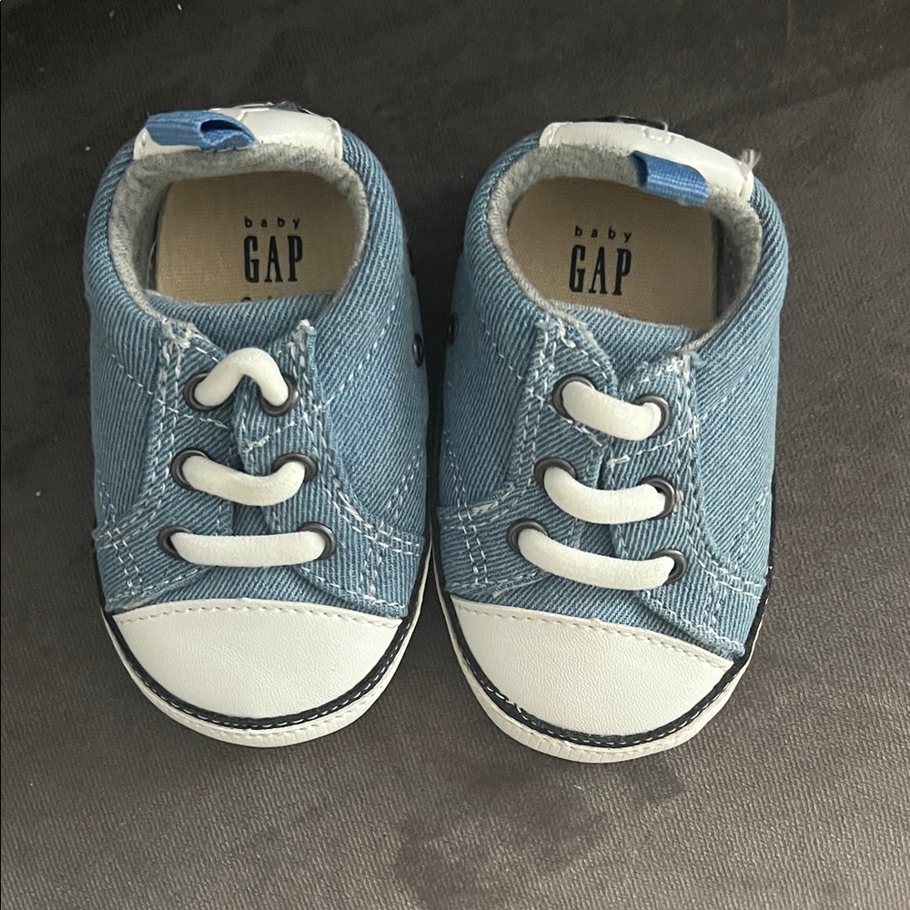 GAP Baby Denim Blue Sneakers